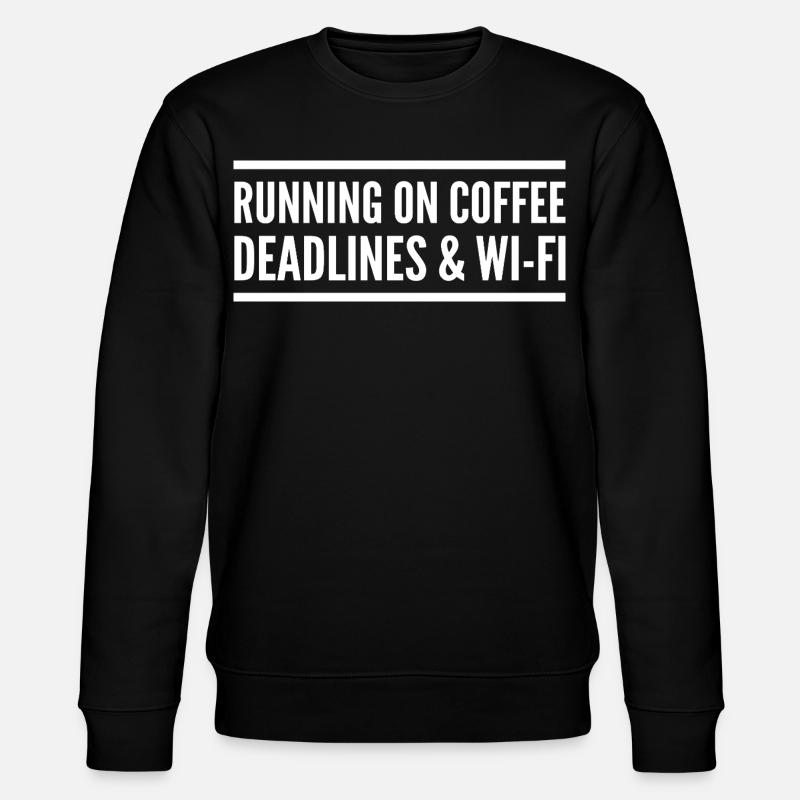 Propulsé par café, délais et Wi-Fi - Sweat bio CHANGER Stanley/Stella Unisexe - noir