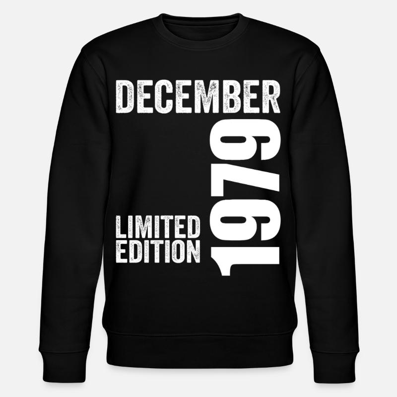 Cadeau Anniversaire Rétro - Décembre 1979 - Sweat bio CHANGER Stanley/Stella Unisexe - noir