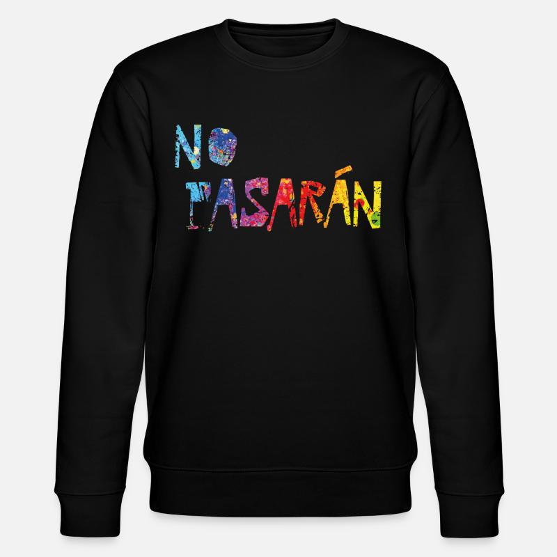 no pasaran - Stanley/Stella Unisex Bio-Sweatshirt CHANGER  - Schwarz
