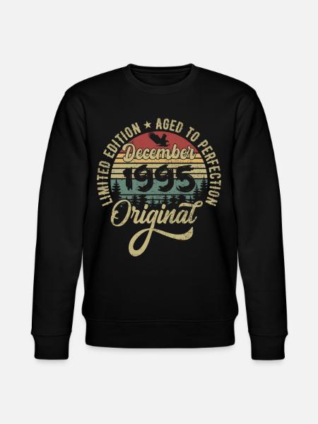 December 1995 - Legend since December 1995 - Stanley/Stella CHANGER Unisex Organic Sweatshirt - black