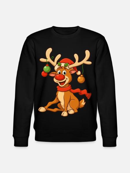Christmas T-Shirt Women's Gifts for Him Funny - Stanley/Stella CHANGER Unisex Organic Sweatshirt - black