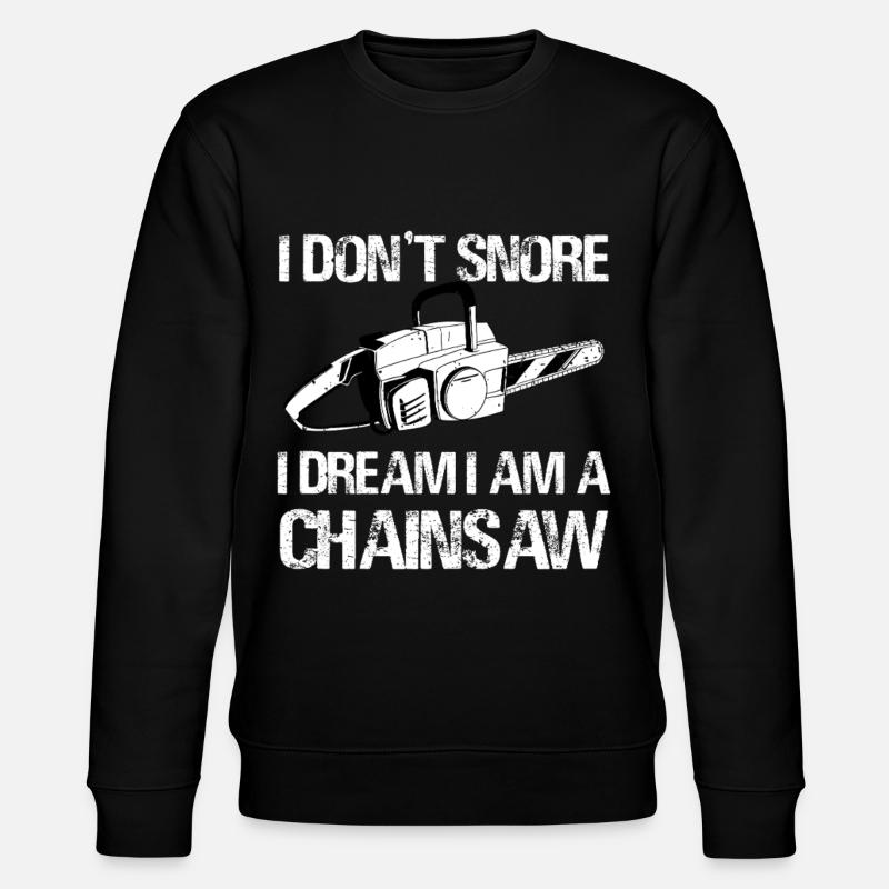 I Dream I Am a Chainsaw - Stanley/Stella Unisex Bio-Sweatshirt CHANGER  - Schwarz