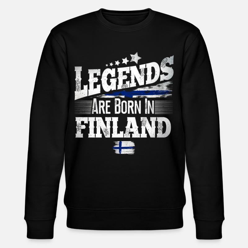 Finnland - Stanley/Stella Unisex Bio-Sweatshirt CHANGER  - Schwarz