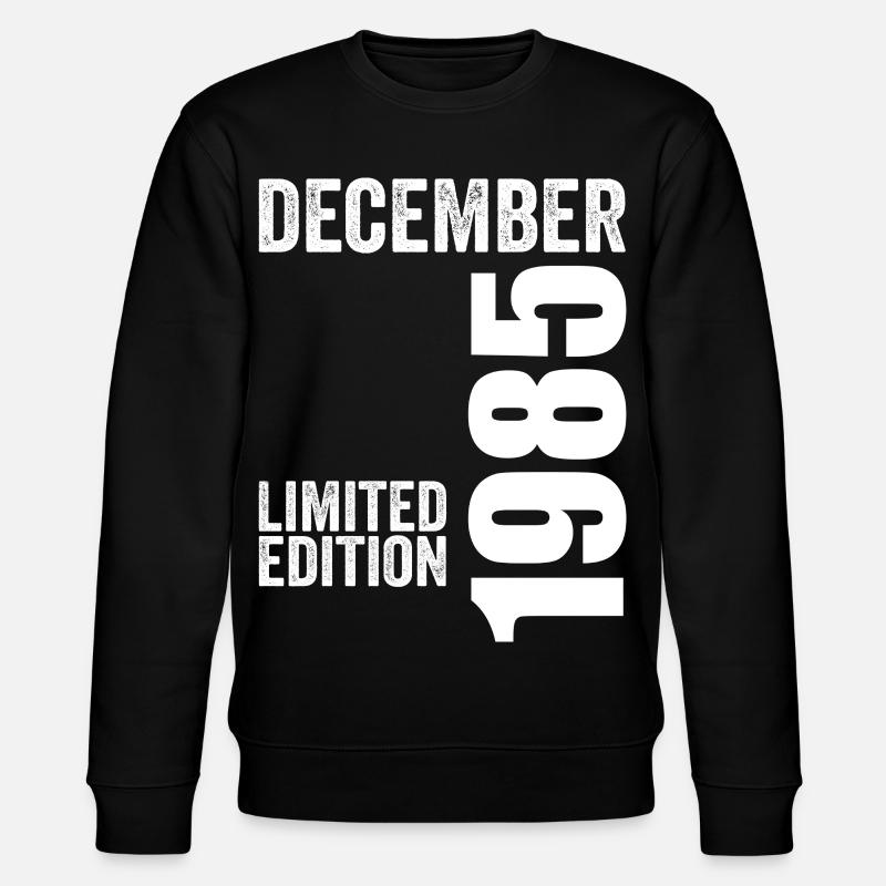 Cadeau Anniversaire Rétro - Décembre 1985 - Sweat bio CHANGER Stanley/Stella Unisexe - noir