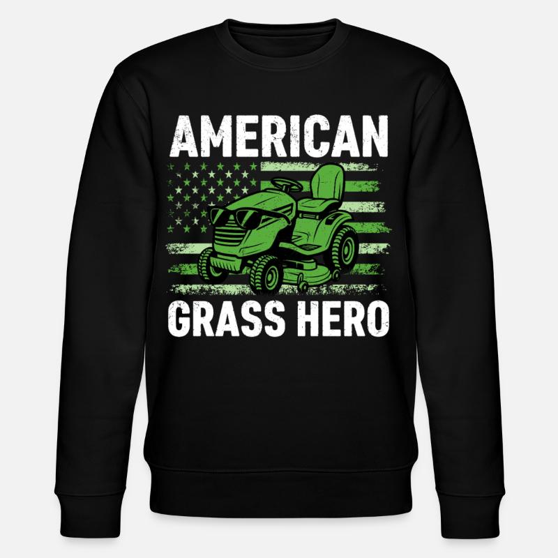 American Grass Hero - Stanley/Stella Unisex Bio-Sweatshirt CHANGER  - Schwarz
