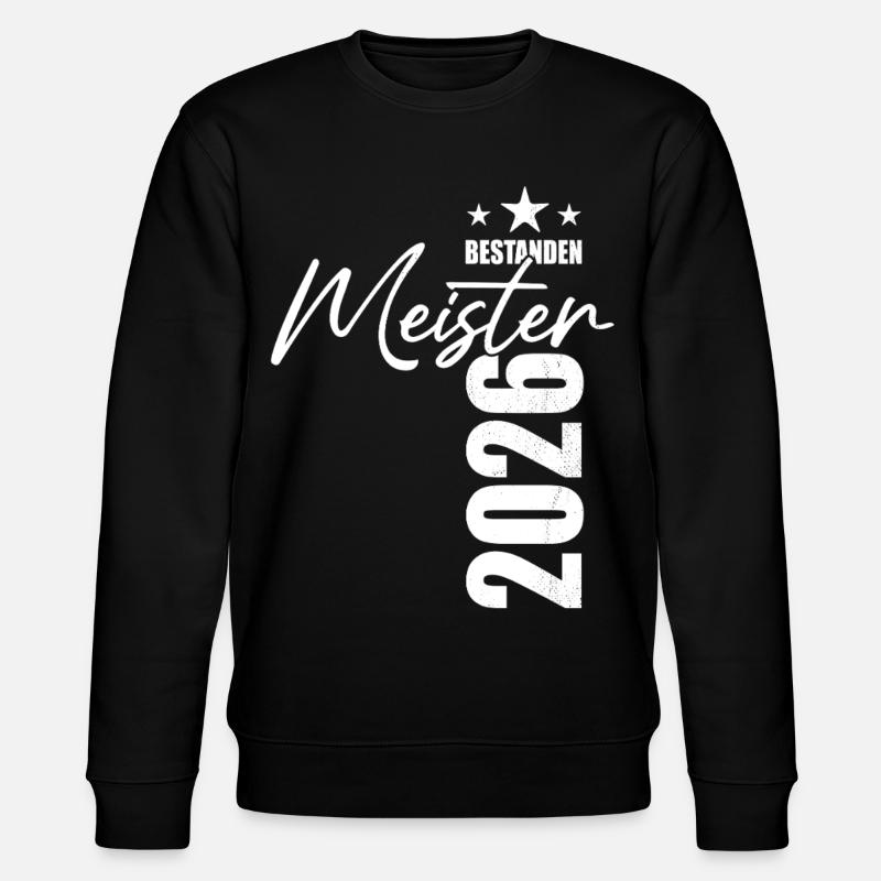 Master passed in 2026 - exam - success - Stanley/Stella CHANGER Unisex Organic Sweatshirt - black