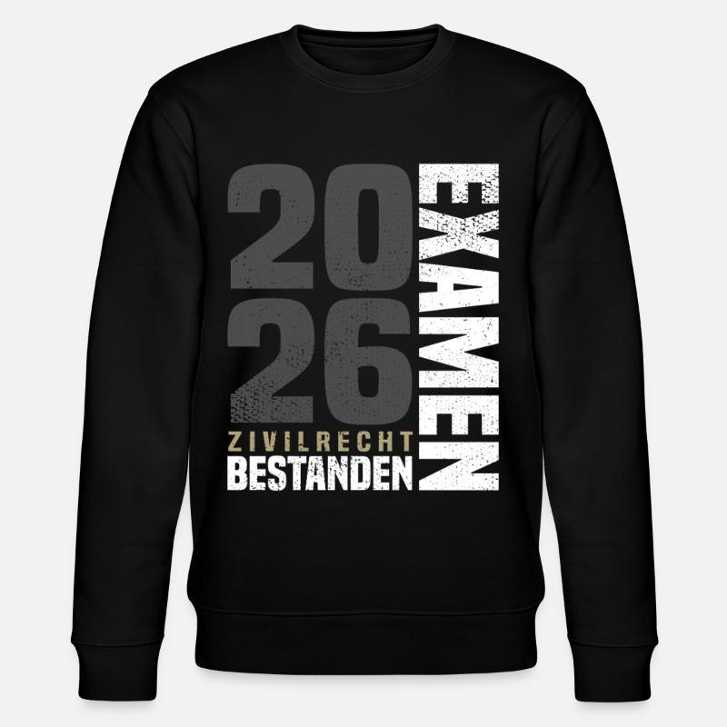 Examen Zivilrecht 2026 - Stanley/Stella Unisex Bio-Sweatshirt CHANGER  - Schwarz