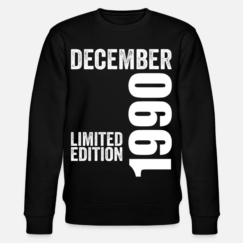 Cadeau Anniversaire Rétro - Décembre 1990 - Sweat bio CHANGER Stanley/Stella Unisexe - noir