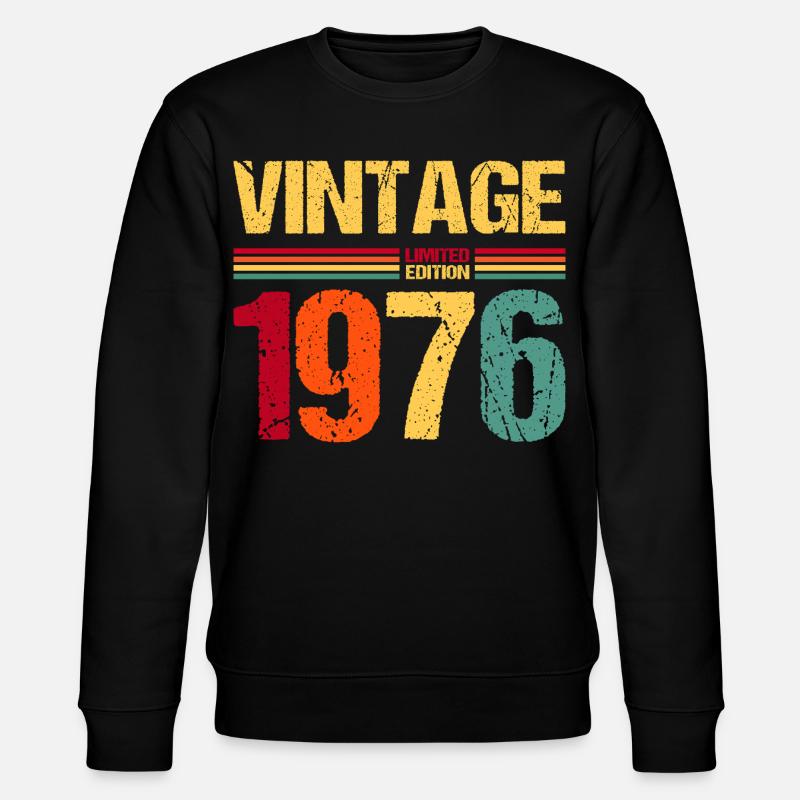 50e anniversaire édition limitée 1976 - Sweat bio CHANGER Stanley/Stella Unisexe - noir