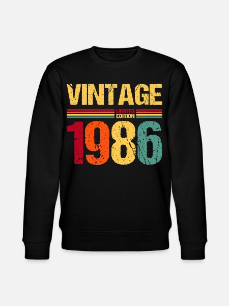 40e anniversaire 1986 Édition limitée - Sweat bio CHANGER Stanley/Stella Unisexe - noir