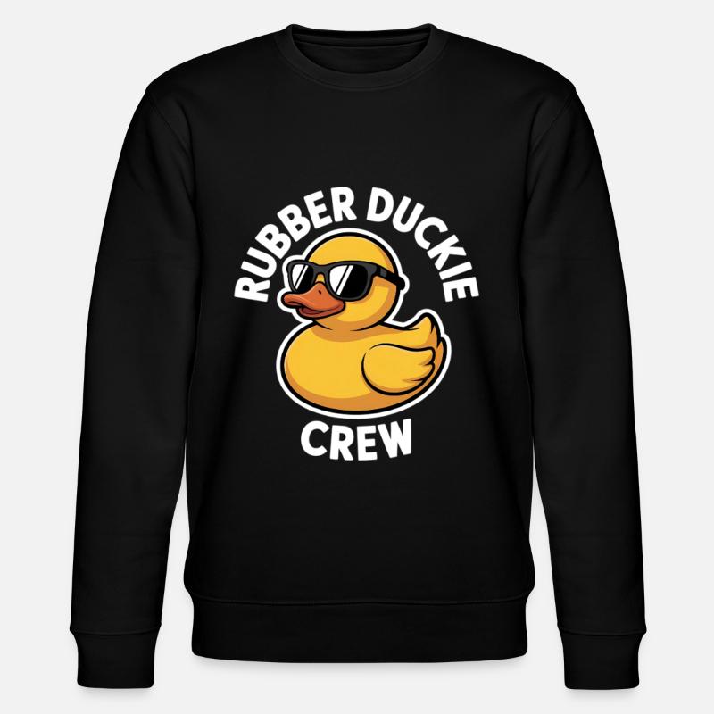 Gummiente Crew Sonnenbrille - Stanley/Stella Unisex Bio-Sweatshirt CHANGER  - Schwarz