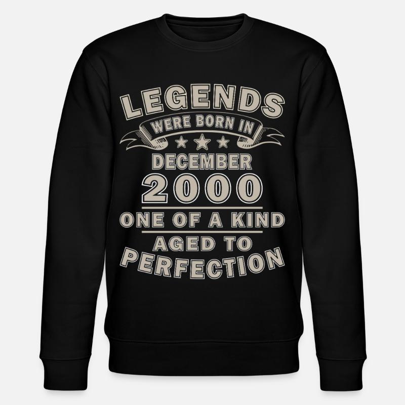 Dezember 2000 Dezember Jubiläum Dezember 2000 - Stanley/Stella Unisex Bio-Sweatshirt CHANGER  - Schwarz