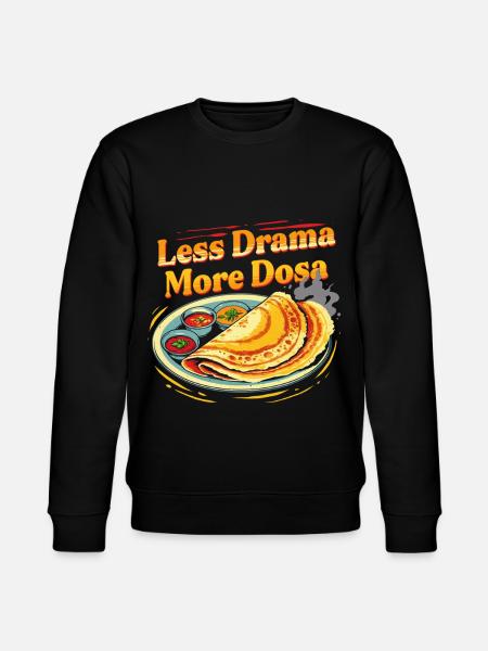 Tamil Tamilisch Sri Lanka Mindre Drama Mer Dosa - Ekologisk sweatshirt CHANGER unisex från Stanley/Stella - svart