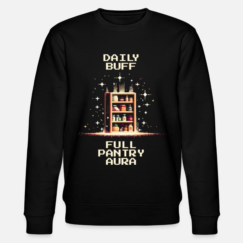 Garde-manger complet | Pixel Art - Sweat bio CHANGER Stanley/Stella Unisexe - noir
