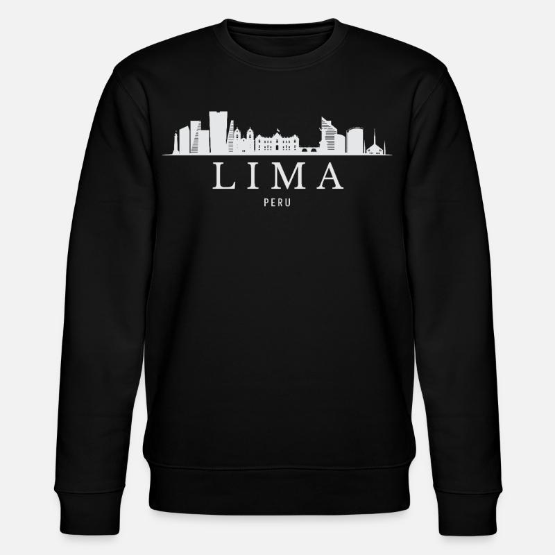 Lima Skyline, Lima Pérou - Sweat bio CHANGER Stanley/Stella Unisexe - noir