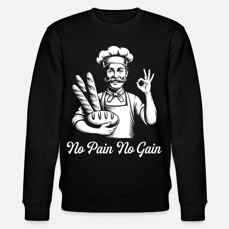 Brotbäckerei Humor Bäcker - Stanley/Stella Unisex Bio-Sweatshirt CHANGER  - Schwarz