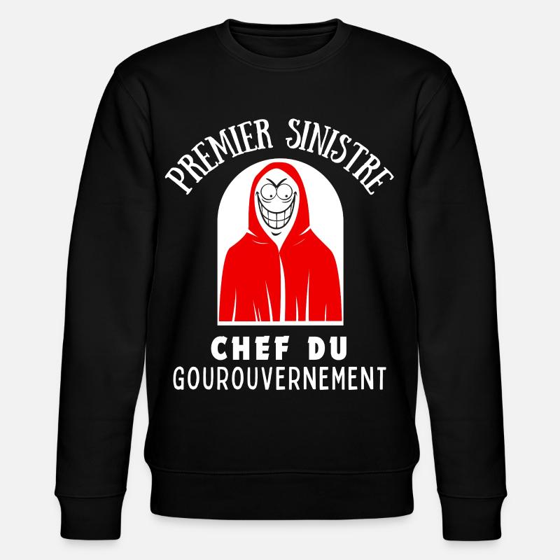 Der erste finstere Regierungsführer - Stanley/Stella Unisex Bio-Sweatshirt CHANGER  - Schwarz