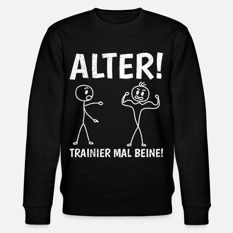 Figurine allumette TRAIN LEGS Fun - Sweat bio CHANGER Stanley/Stella Unisexe - noir