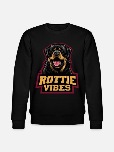 Rottweiler Head Rottie Vibes - Stanley/Stella CHANGER Unisex Organic Sweatshirt - black