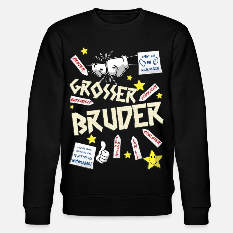 Brüder - Stanley/Stella Unisex Bio-Sweatshirt CHANGER  - Schwarz
