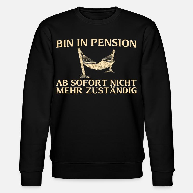 Pension Plus responsable - Retraité - Sweat bio CHANGER Stanley/Stella Unisexe - noir