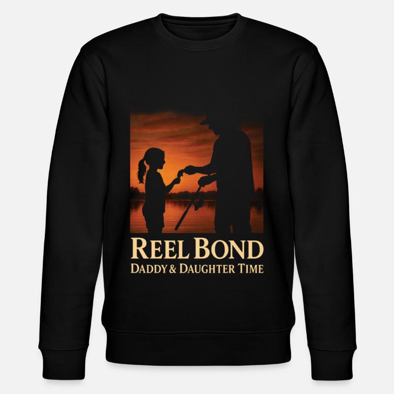 Reel Bond Daddy & Daughter Zeit - Stanley/Stella Unisex Bio-Sweatshirt CHANGER  - Schwarz
