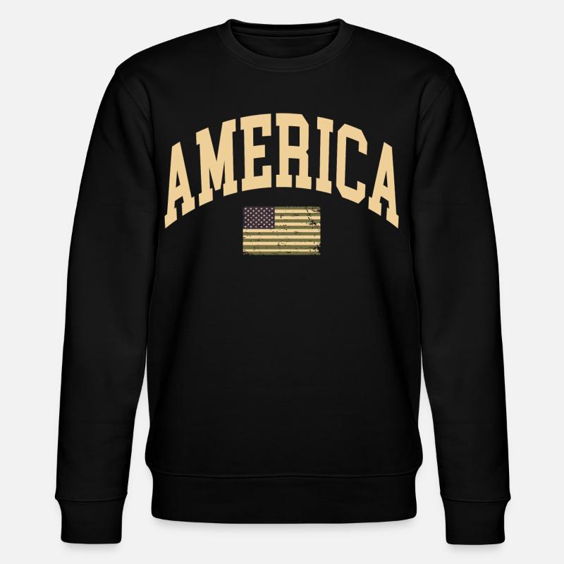 Drapeau camouflage de l’Amérique - Sweat bio CHANGER Stanley/Stella Unisexe - noir