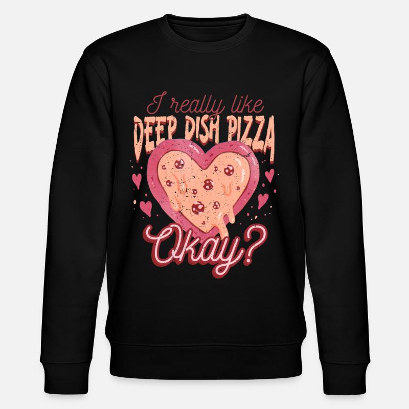 Deep Dish Pizza Chicargo - Stanley/Stella Unisex Bio-Sweatshirt CHANGER  - Schwarz