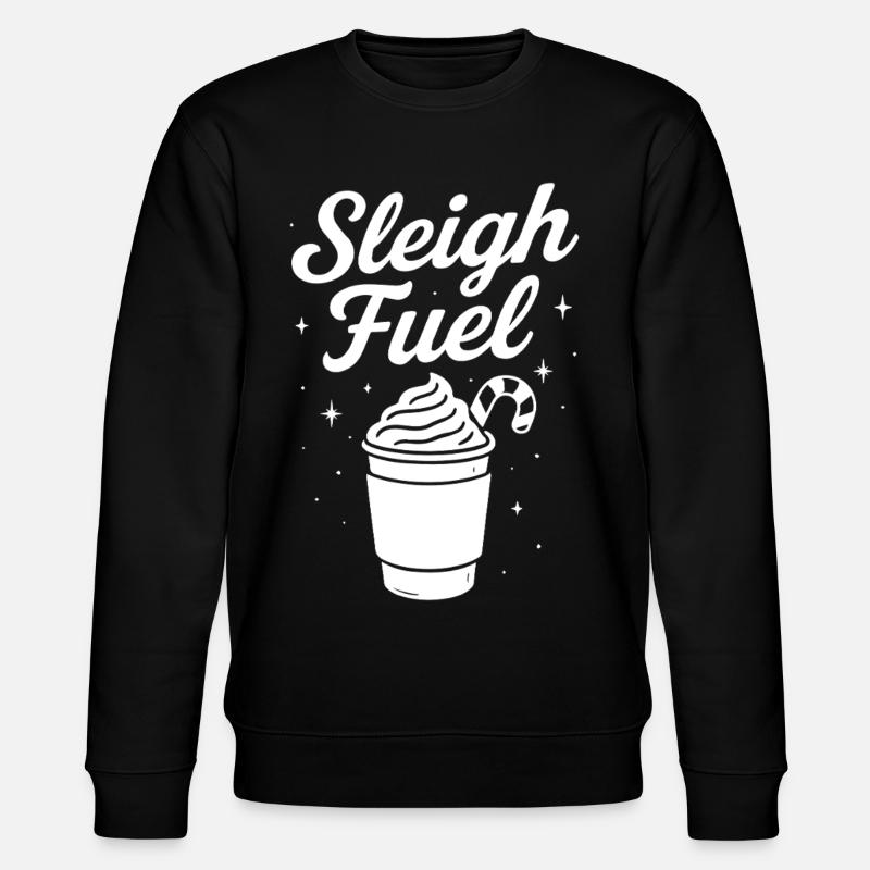 Sleigh Fuel Holiday Beverage Magic - Stanley/Stella Unisex Bio-Sweatshirt CHANGER - Schwarz