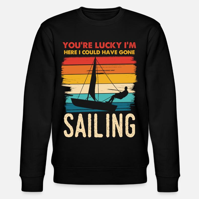 You’re Lucky I’m Sailing - Stanley/Stella Unisex Bio-Sweatshirt CHANGER  - Schwarz