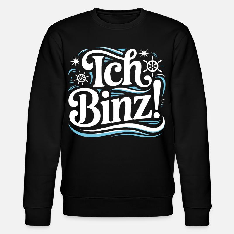 Binz Rügen Ostsee  - Stanley/Stella Unisex Bio-Sweatshirt CHANGER  - Schwarz