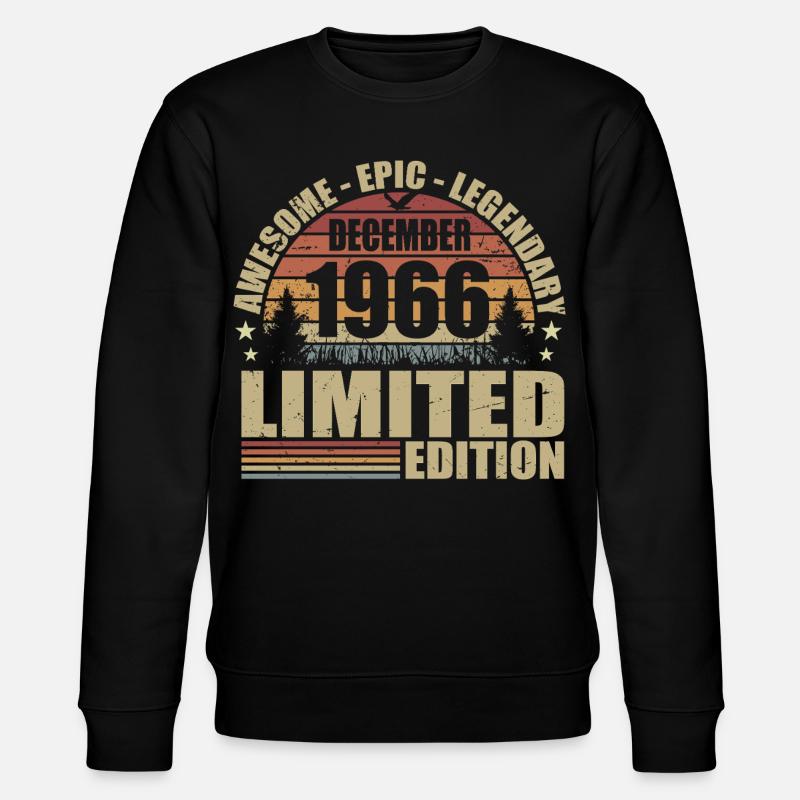 Décembre 1966 - Édition Limitée Décembre 1966 - Sweat bio CHANGER Stanley/Stella Unisexe - noir