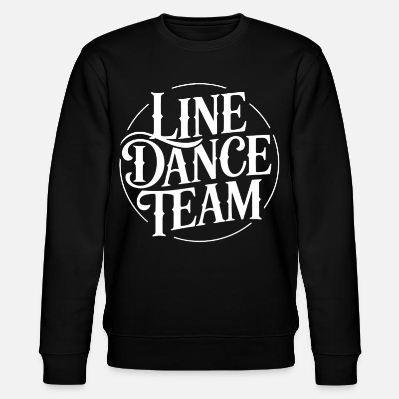 Line Dance Team Logo Emblem - Stanley/Stella CHANGER Unisex Organic Sweatshirt - black