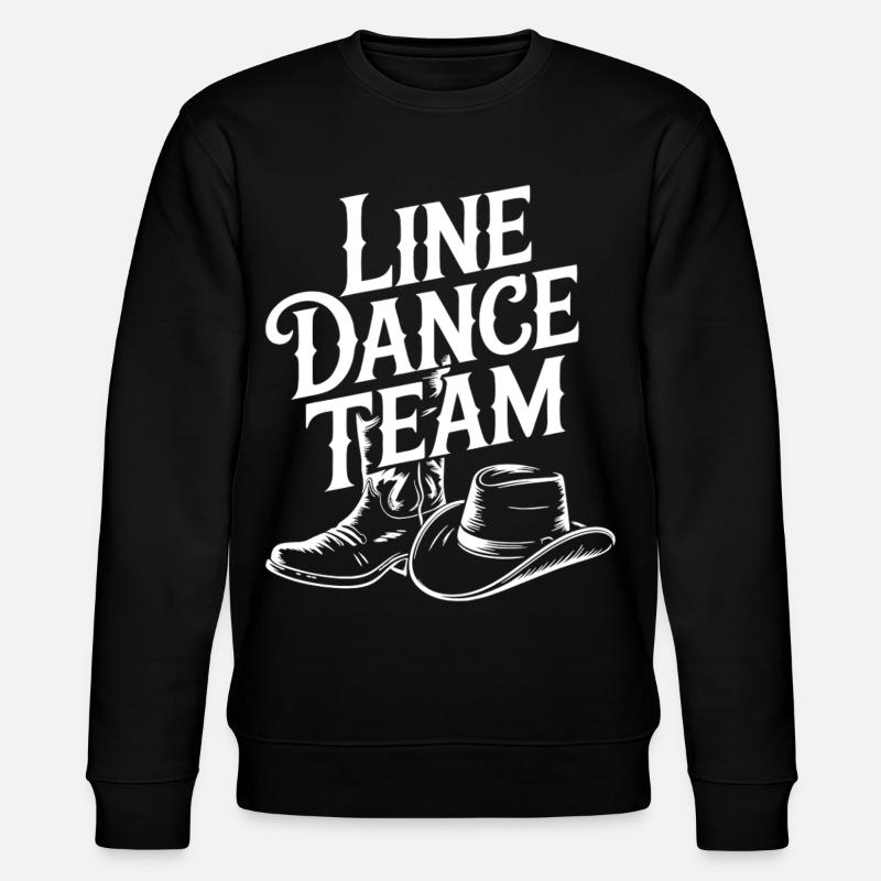 Line Dance Team Boots Hat - Stanley/Stella Unisex Bio-Sweatshirt CHANGER  - Schwarz