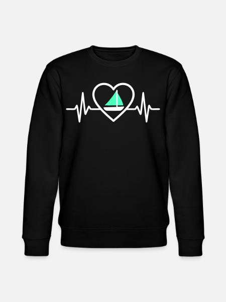 Cœur Voile – Passion Bateau - Stanley/Stella CHANGER Unisex Organic Sweatshirt - black