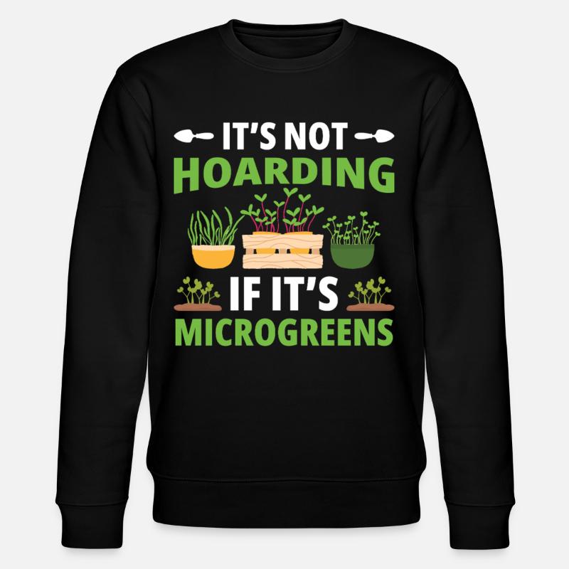 Sprout Farming Kit Microgreens Gartenzubehör - Stanley/Stella Unisex Bio-Sweatshirt CHANGER  - Schwarz