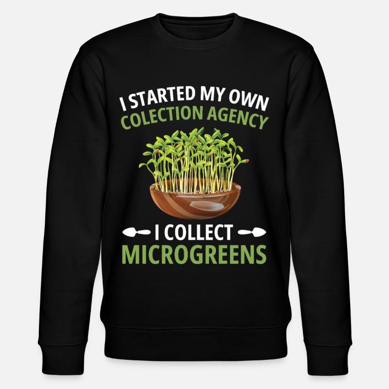Microgreen Gartenset Sprout Farmer Microgreens - Stanley/Stella Unisex Bio-Sweatshirt CHANGER  - Schwarz