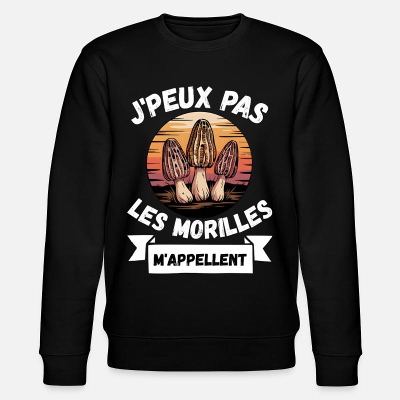 Morilles Humour Jpeux Pas - Sweat bio CHANGER Stanley/Stella Unisexe - noir