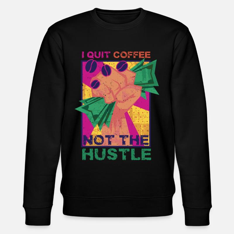 Coffee withdrawal decaffeinated ex-coffee drinker - Stanley/Stella CHANGER Unisex Organic Sweatshirt - black