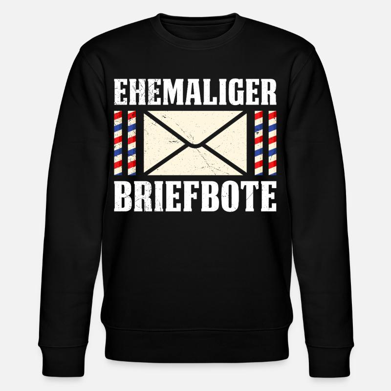 Briefträger EHEMALIGER BRIEFBOTE Lustiges - Stanley/Stella Unisex Bio-Sweatshirt CHANGER  - Schwarz