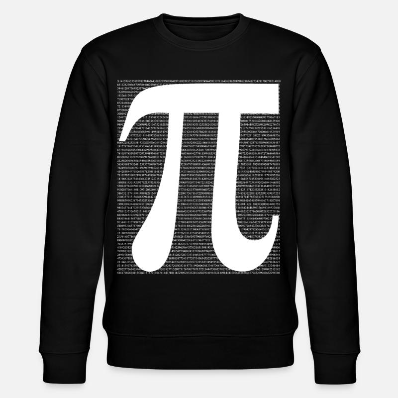 Pi Symbol in Linienkunst - Stanley/Stella Unisex Bio-Sweatshirt CHANGER  - Schwarz