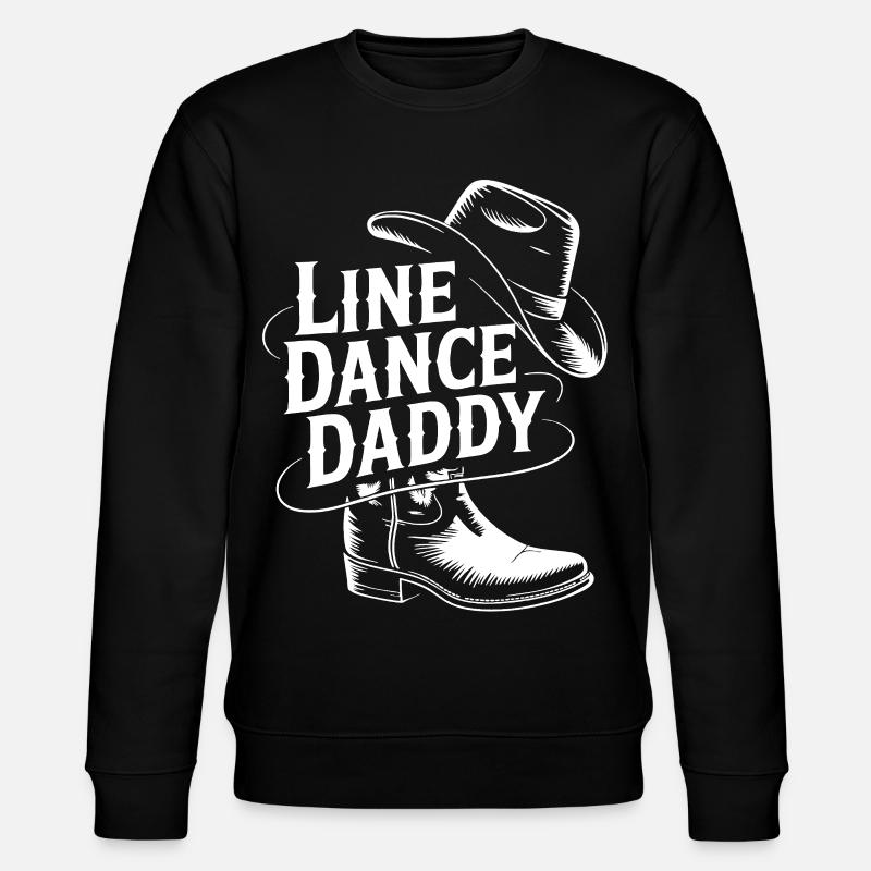 Line Dance Daddy Cowboystil - Stanley/Stella Unisex Bio-Sweatshirt CHANGER - Schwarz