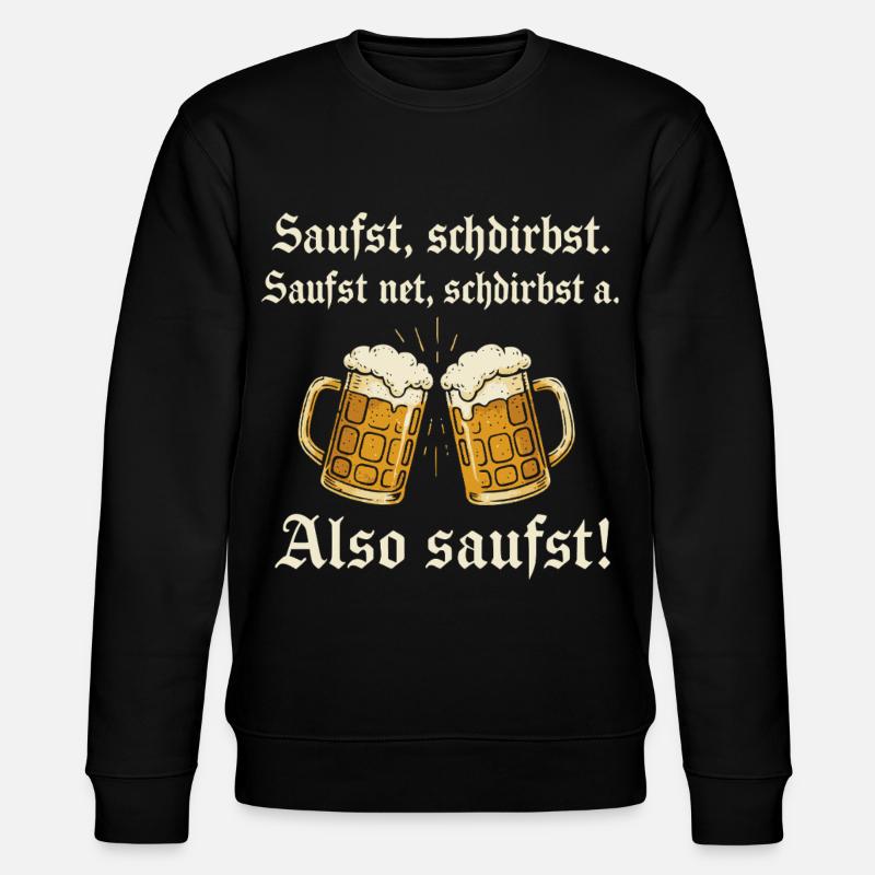 Dicton de la bière bavaroise - Sweat bio CHANGER Stanley/Stella Unisexe - noir
