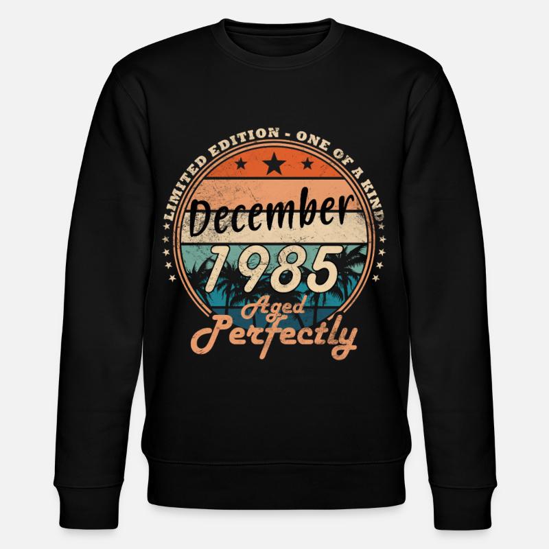 Dezember 1985 - Stanley/Stella Unisex Bio-Sweatshirt CHANGER  - Schwarz