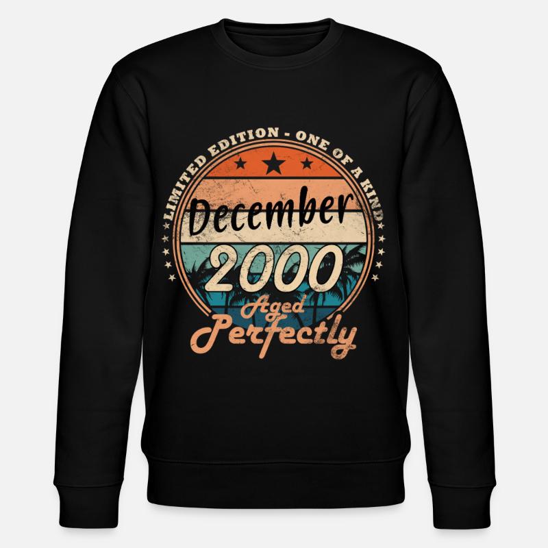 Dezember 2000 Jubiläum 2000 Dezember - Stanley/Stella Unisex Bio-Sweatshirt CHANGER  - Schwarz