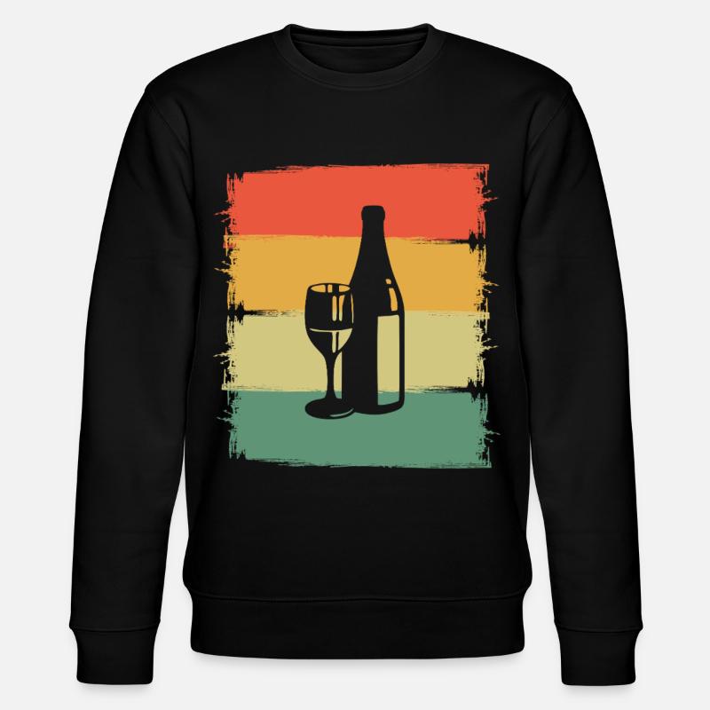 Wein - Stanley/Stella Unisex Bio-Sweatshirt CHANGER  - Schwarz