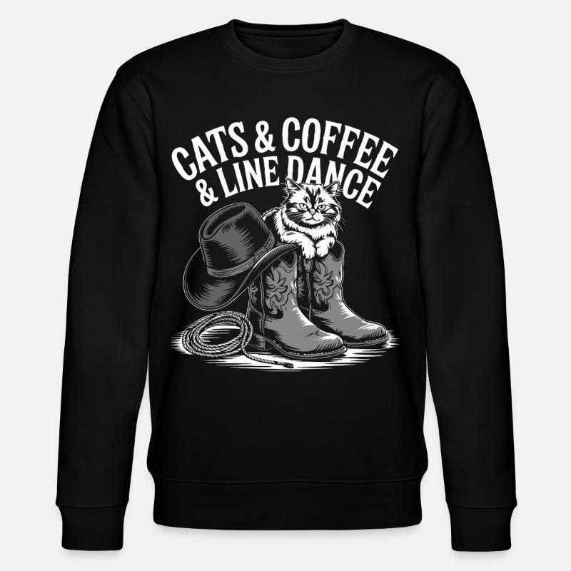 Cat Coffee Western Line Danse - Sweat bio CHANGER Stanley/Stella Unisexe - noir