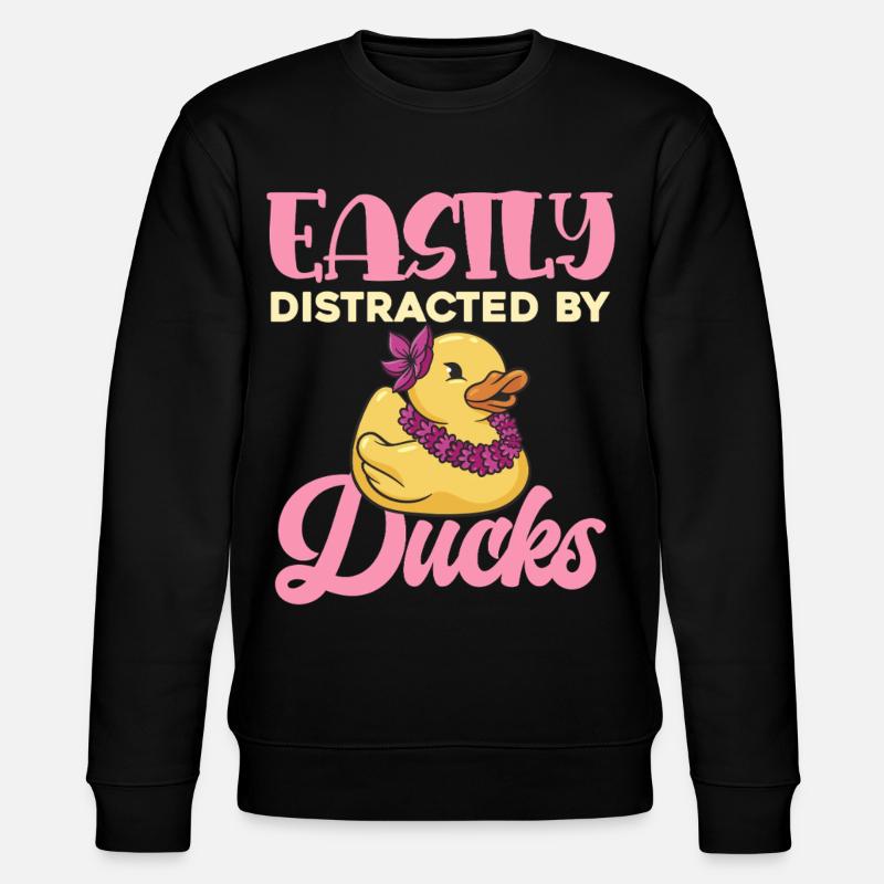 Ente Ablenkung Duck Design - Stanley/Stella Unisex Bio-Sweatshirt CHANGER  - Schwarz