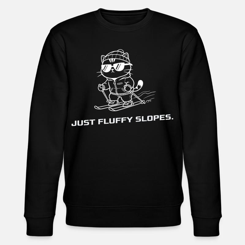 Ski Cat | Fluffy slopes - Stanley/Stella CHANGER Unisex Organic Sweatshirt - black