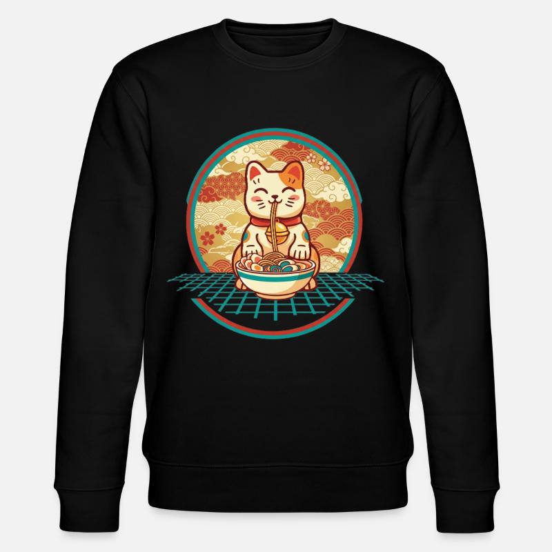 Maneki Neko Ramen Lucky Charm Chat - Sweat bio CHANGER Stanley/Stella Unisexe - noir